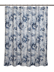 NOYA SHOWER CURTAIN POLY-LINEN NVY/BLU 72